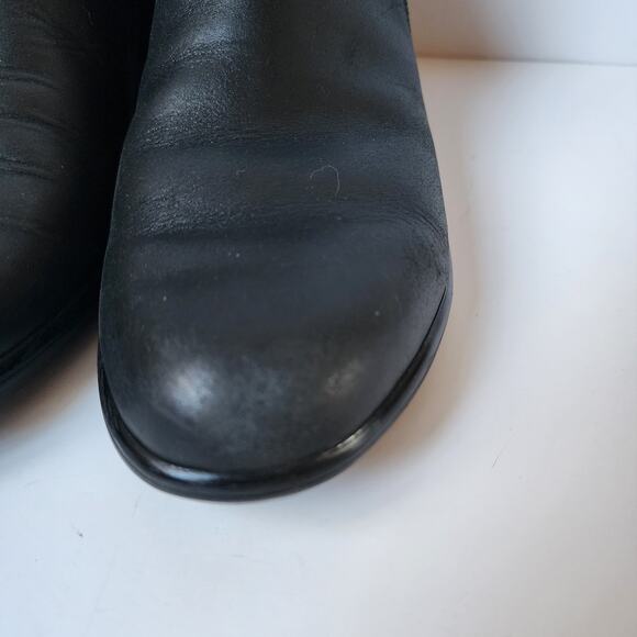 NAOT Helm Boots Womens Size 39 EU 8.5 US Black Raven Leather Suede Ankle Booties - Picture 6 of 14